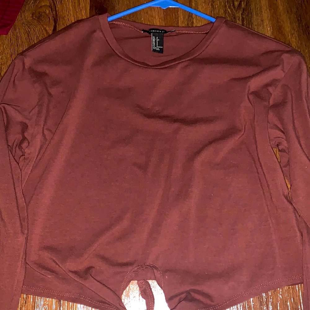 Forever 21 Long  sleeve crop top